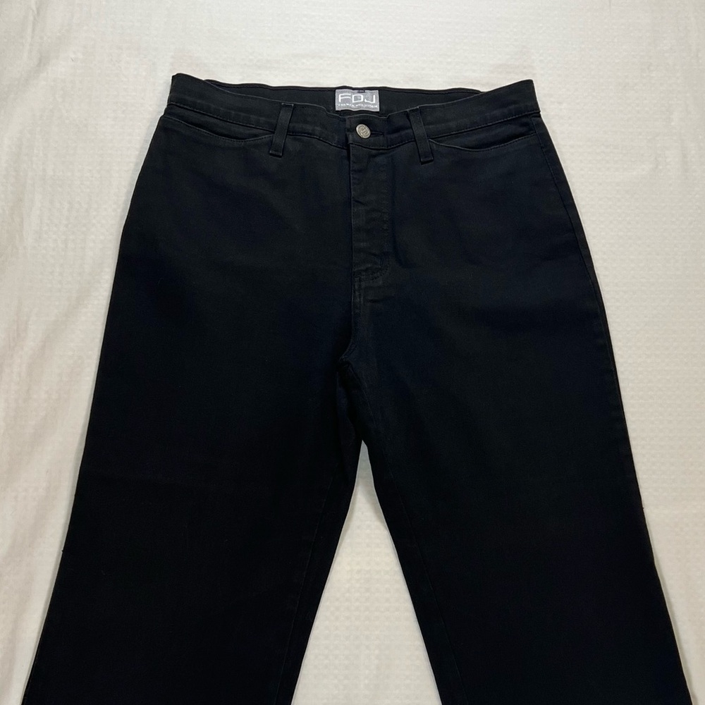 Vintage FDJ Black Jeans | Made in Canada | Front Zip | 32” Waist